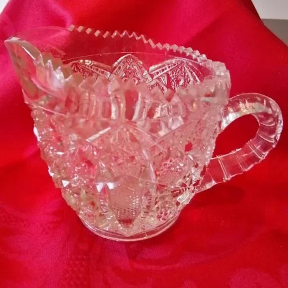 Vintage Cut Glass Creamer - Picture 2 of 6